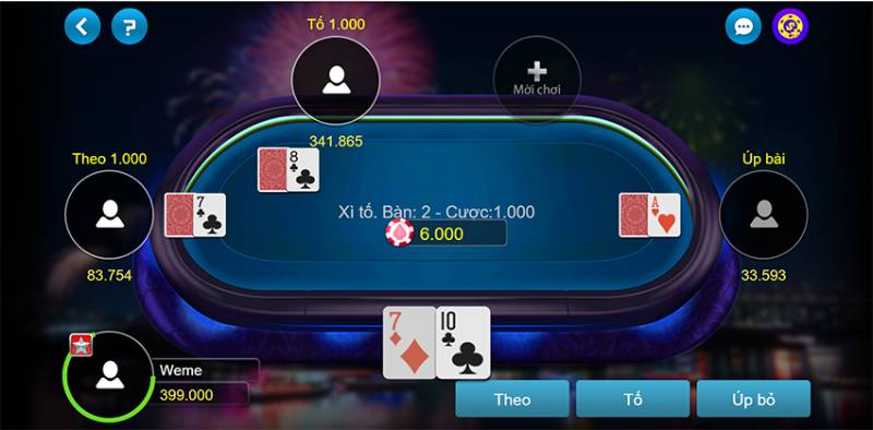 Các giai đoạn trong một ván Xì tố Kubet